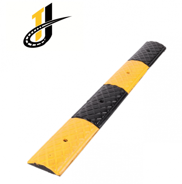 1000*100*20mm,Yellow Black Rubber Speed Hump Steel Speed Bump Metal Speed Bump - Image 2