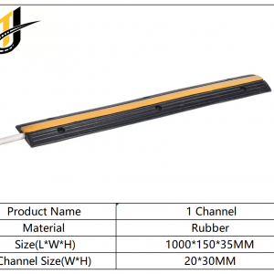 1000*150*35  Rubber Roadway Safety Cable Ramp Protector