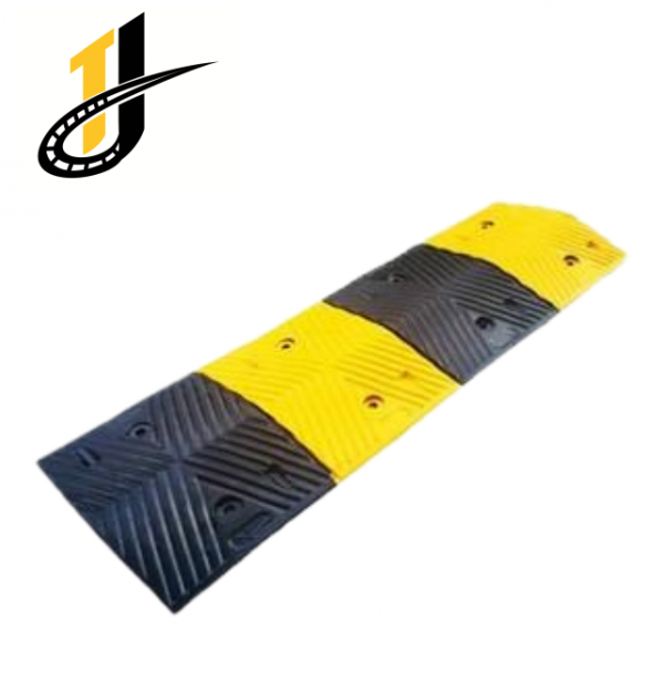 1000*350*50,Yellow Black Rubber Speed Hump Steel Speed Bump - Image 2