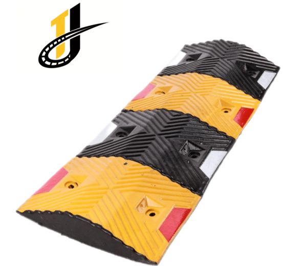 1000*350*50,Yellow Black Rubber Speed Bump Steel Speed Bump - Image 2