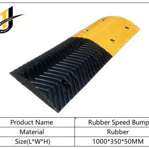 1000*350*50,Yellow Black Rubber Speed Hump