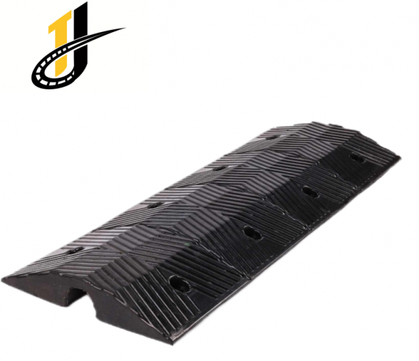 1000*350*70mm Rubber Roadway Safety Cable Ramp Protector - Image 2