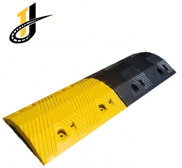 1000*350*70,Yellow Black Rubber Speed Hump Steel Speed Bump - Image 2