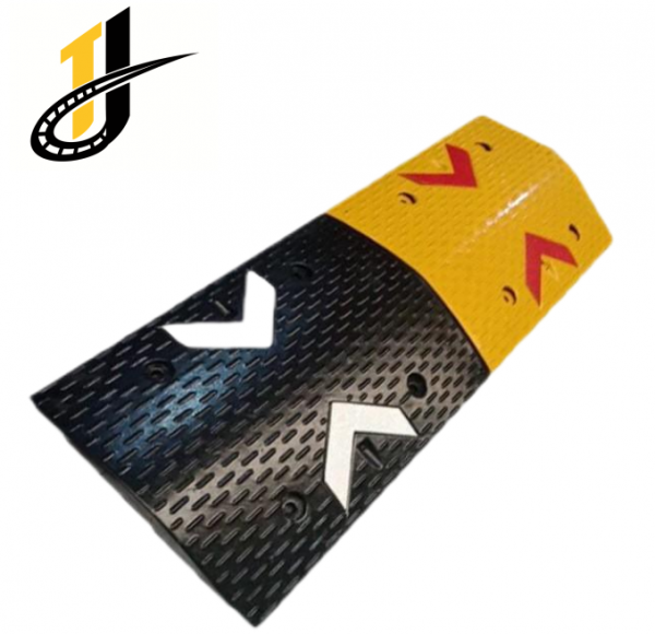 1000*360*50,Yellow Black Rubber Speed Hump Steel Speed Bump Metal Speed Bump - Image 2