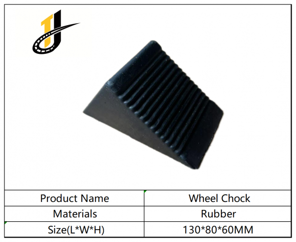 130*80*60mmHigh Quality Parking Lots Wheel Chocks Motorcycle Safety Traffic Rubber Wheel Chock