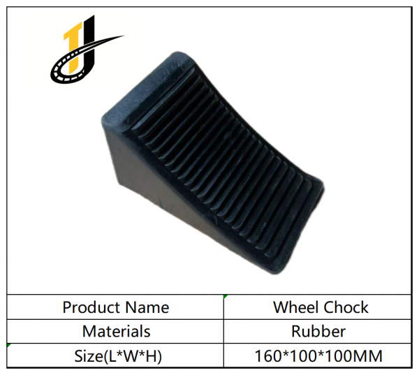 160*100*100mm High Quality Parking Lots Wheel Chocks Motorcycle Safety Traffic Rubber Wheel Chock