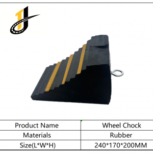 240*170*200mm High Quality Parking Lots Wheel Chocks Motorcycle Safety Traffic Rubber Wheel Chock