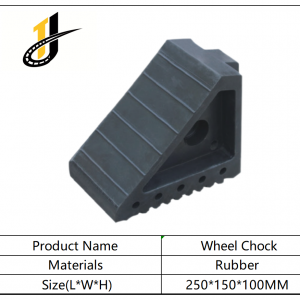 200*150*100mm High Quality Parking Lots Wheel Chocks Motorcycle Safety Traffic Rubber Wheel Chock