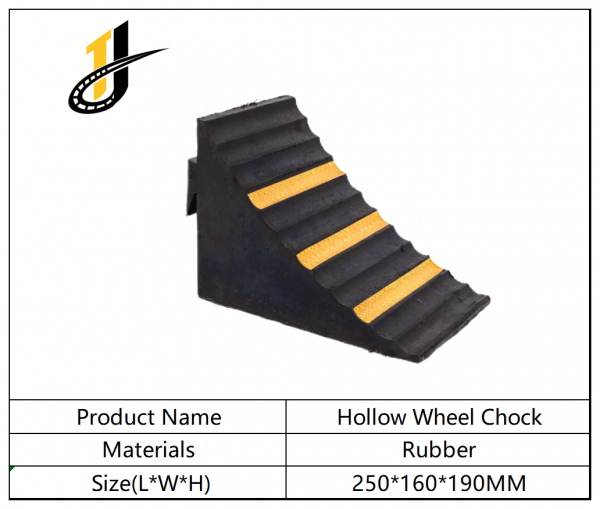250*160*190MM High Quality Parking Lots Wheel Chocks Motorcycle Safety Traffic Rubber Wheel Chock