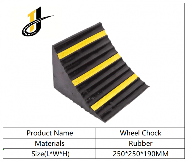 250*250*190mm High Quality Parking Lots Wheel Chocks Motorcycle Safety Traffic Rubber Wheel Chock