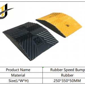 250*350*50,Yellow Black Rubber Speed Hump Steel Speed Bump Metal Speed Bump