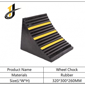320x300x260mm High Quality Parking Lots Wheel Chocks Motorcycle Safety Traffic Rubber Wheel Chock