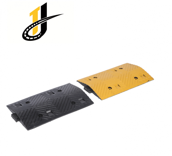 500*300*40mm,Yellow Black Rubber Speed Hump Steel Speed Bump Metal Speed Bump - Image 2