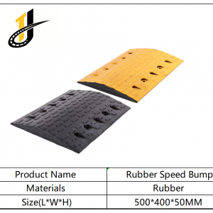 500*400*50mm,Yellow Black Rubber Speed Hump Steel Speed Bump Metal Speed Bump