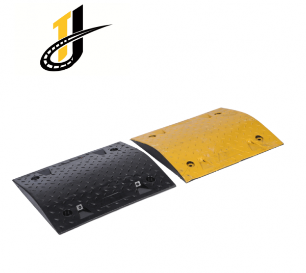 500*420*55mm,Yellow Black Rubber Speed Hump Steel Speed Bump Metal Speed Bump - Image 2