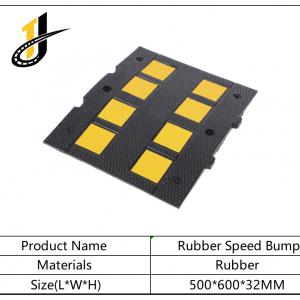 500*600*32mm,Yellow Black Rubber Speed Hump Steel Speed Bump Metal Speed Bump