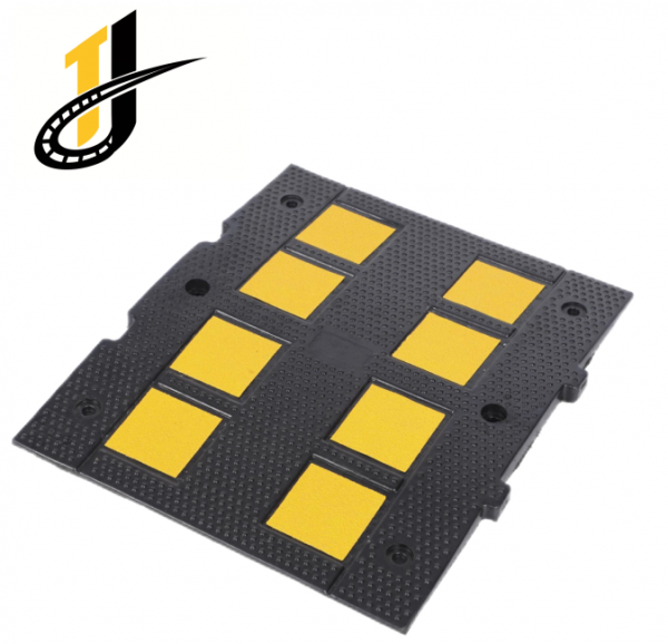 500*600*32mm,Yellow Black Rubber Speed Hump Steel Speed Bump Metal Speed Bump - Image 2
