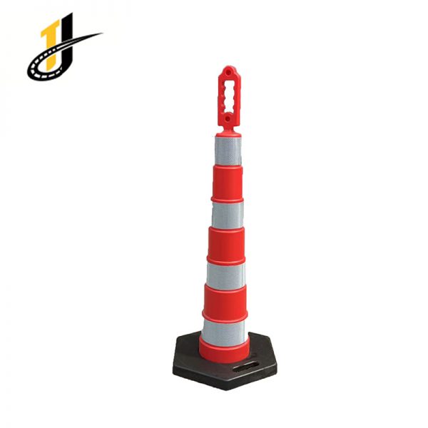White Reflective 1150MM PE Traffic Bollard Traffic Delineator and Warning Post - Image 2