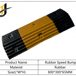 800*300*65mm,Yellow Black Rubber Speed Hump Steel Speed Bump Metal Speed Bump