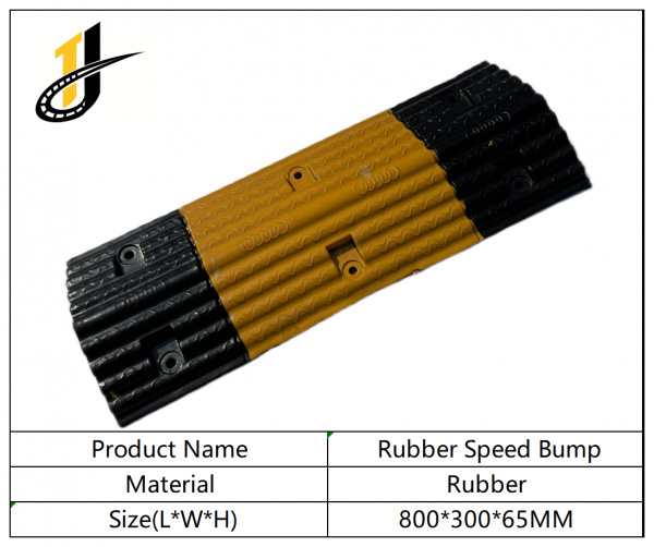 800*300*65mm,Yellow Black Rubber Speed Hump Steel Speed Bump Metal Speed Bump