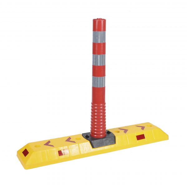 79.5cmReflective Road Safety Switches Rubber Road Warning lane Divider Pcs Traffic Cones Safety Warning Column Plastic Stanchion Post - Image 2
