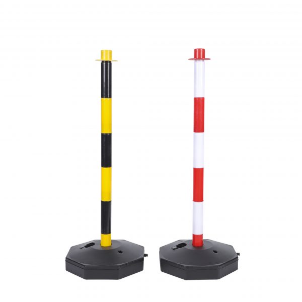 85cm PE Post & Plastic Base Traffic Bollard Reflective Water Traffic Warning Post - Image 2