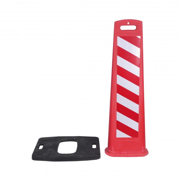 110CMWhite Red Reflective Warning Board, Lane Divider Delineator - Image 5