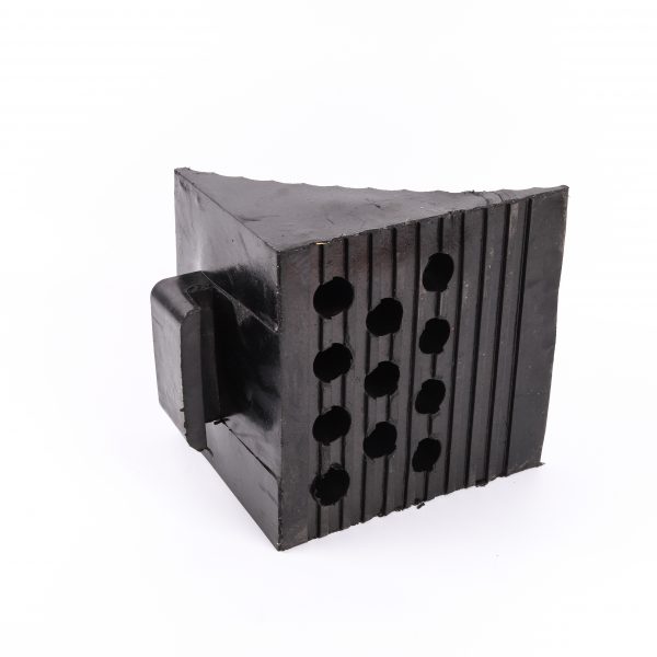 250*250*190mm High Quality Parking Lots Wheel Chocks Motorcycle Safety Traffic Rubber Wheel Chock - Image 4