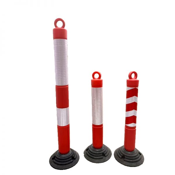 Height 80/120cm PE Traffic Warning Post Plastic Delineator Bollards - Image 2