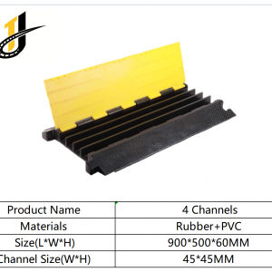 900*500*60 mm Rubber Roadway Safety Cable Ramp Protector