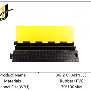 900*580*90mm Rubber Roadway Safety Cable Ramp Protector
