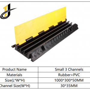 1000*300*50 mm Rubber Roadway Safety Cable Ramp Protector