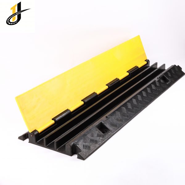 1000*300*50 mm Rubber Roadway Safety Cable Ramp Protector - Image 2