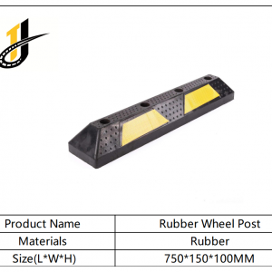 750*150*100mmHigh Reflective Rubber Parking Wheel Stop