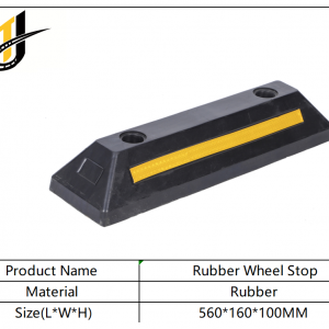 560mm Rubber Wheel Stop High Reflective Rubber Parking Wheel Stop