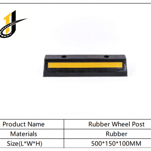 500*150*100mmHigh Reflective Rubber Parking Wheel Stop / Wheel Stopper