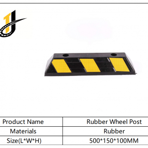 500*150*100mmHigh Reflective Rubber Parking Wheel Stop