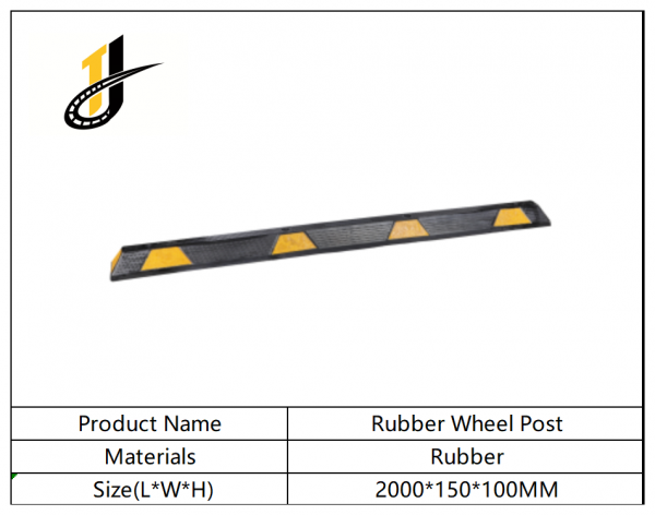 2000mmRubber Wheel Stop high-reflective-rubber-parking-wheel-stop